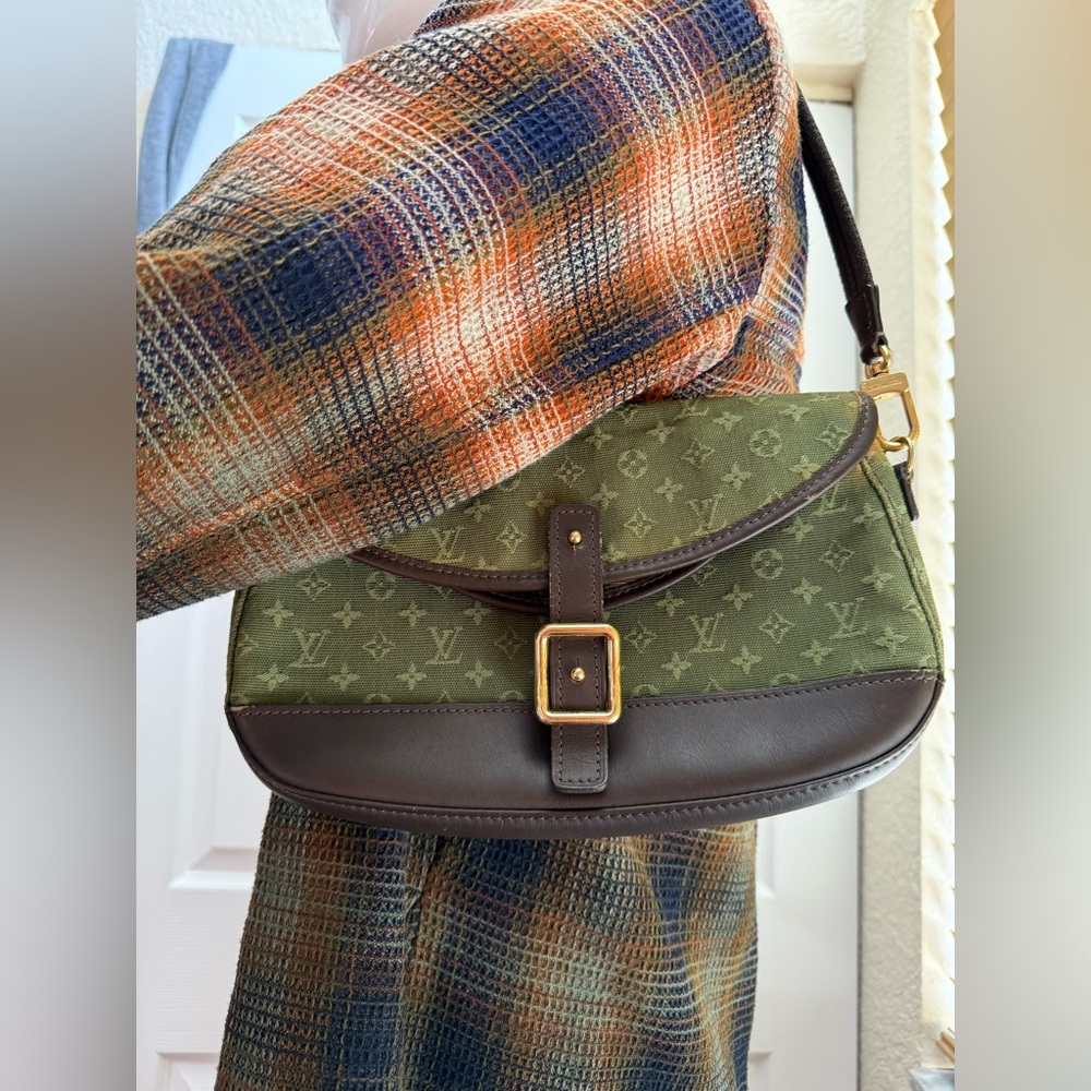 LV Mini Marjorie Louis Vuitton - Authentic - Vintage -Canvas Monogram Khaki 🍀 - Picture 2 of 13